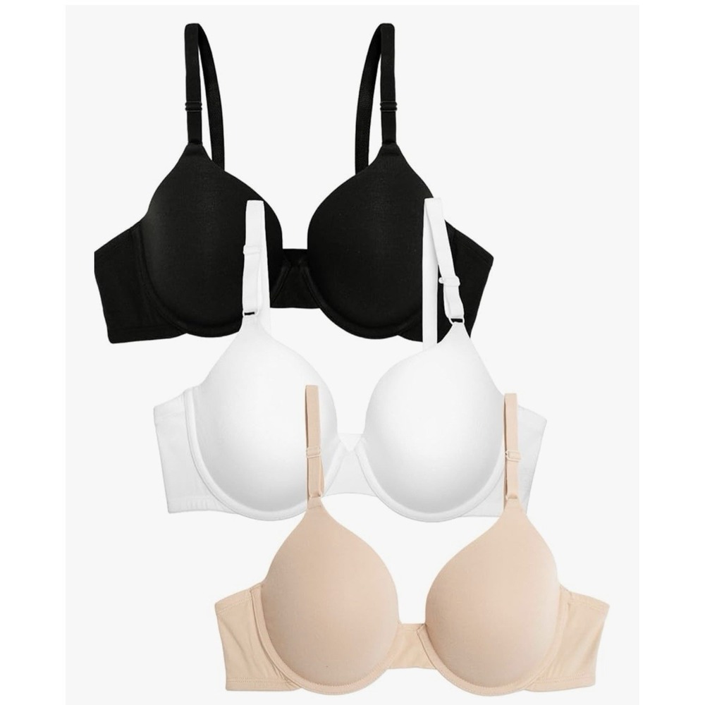 Fruit of the Loom Women's Smooth Cotton T-Shirt Bra Ultra-Soft Flexible 34DDD‎